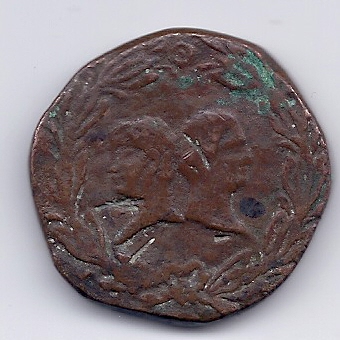 Grosse monnaie bronze Double11