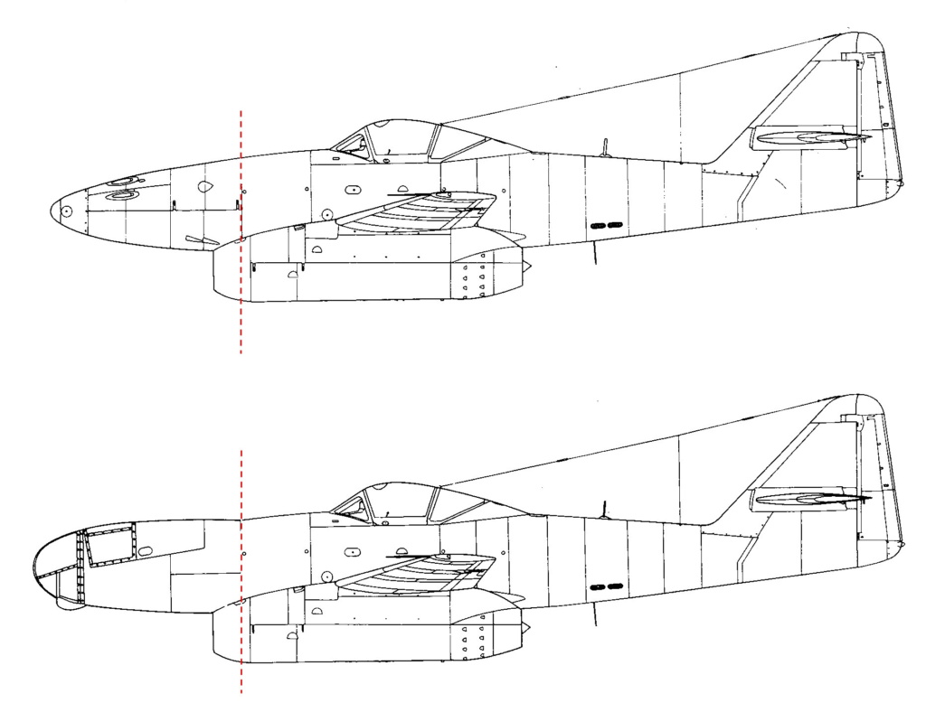 ME-262 A2a/U2 1/72, MPM/Revell l'avion au nez... bullé Me-26249