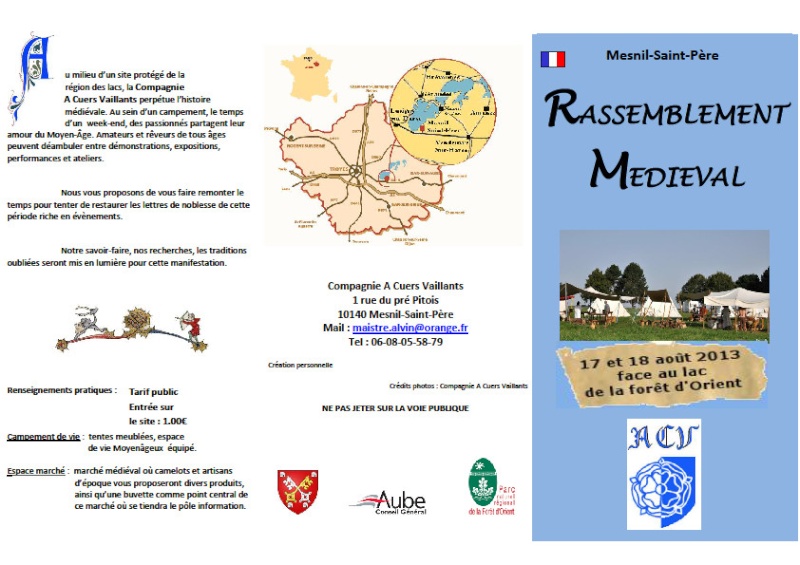 rassemblement médiéval 2013 Flyer_11