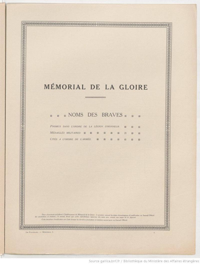 Mémoire de la Gloire[ F2510