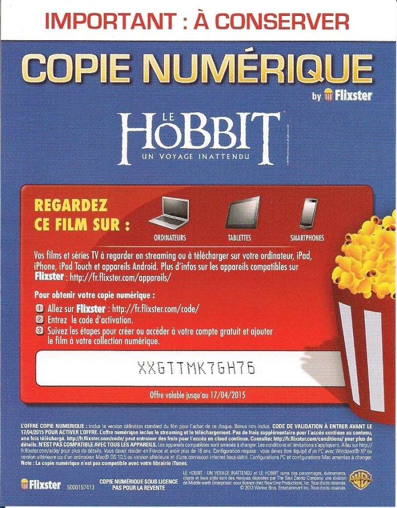 Code pour film streaming the Hobbit 00110