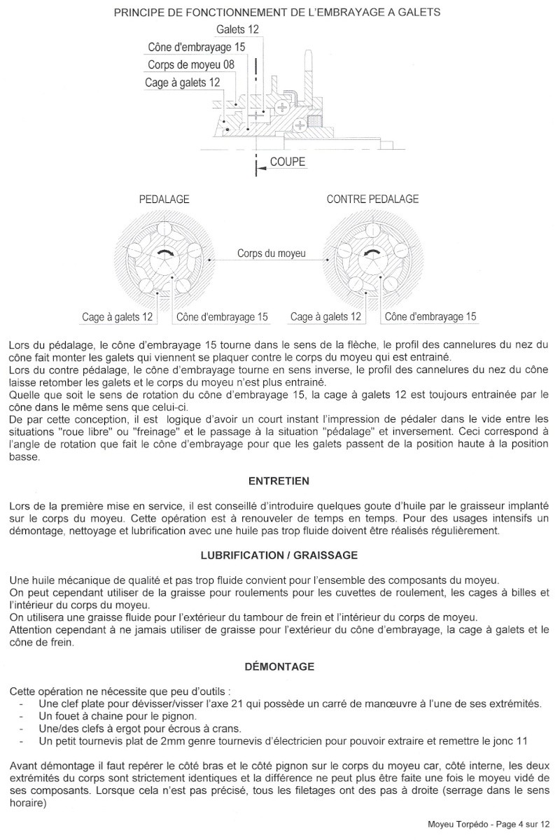 Moyeu Torpédo Pg412