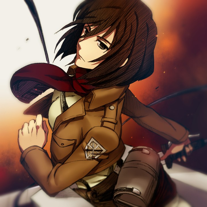 Dessin de SnK Mikasa11