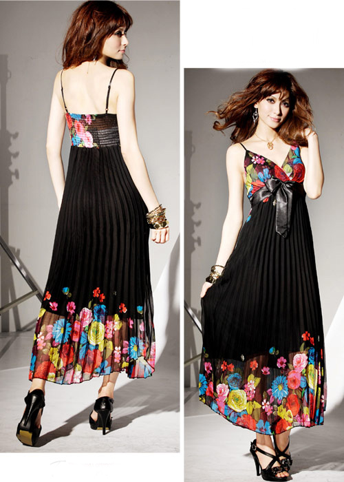Maxi Dress (Code - AM2115 Black)  2115bl10
