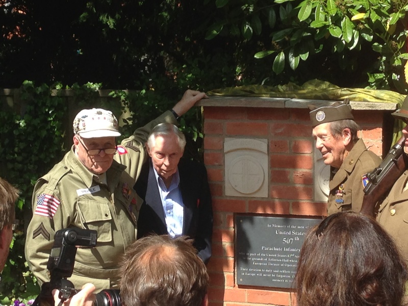 Tollerton Hall, 507PIR Memorial Unveiling  Img_1217