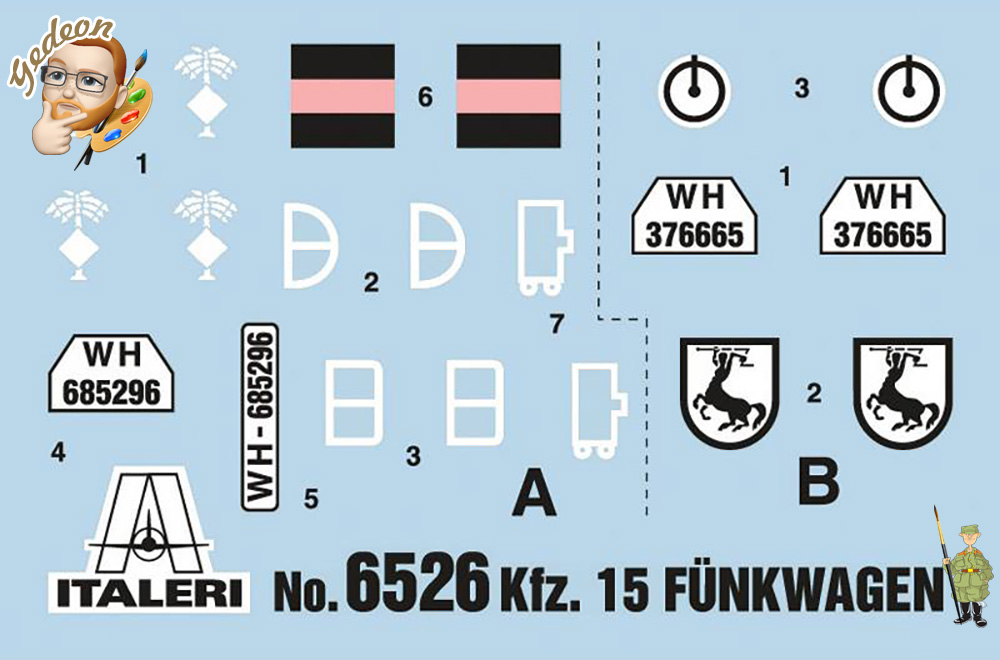 Kfz. 15 Funkwagen (Italeri ref :6526 / 1:35) peintures utilisées Kfz15-10