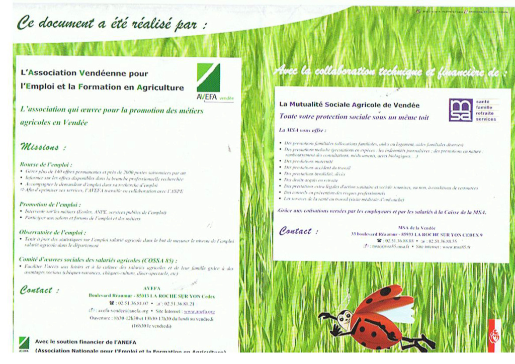 18 - publicités... - flyers - étiquettes d'eau - coccinelle Pub12v10