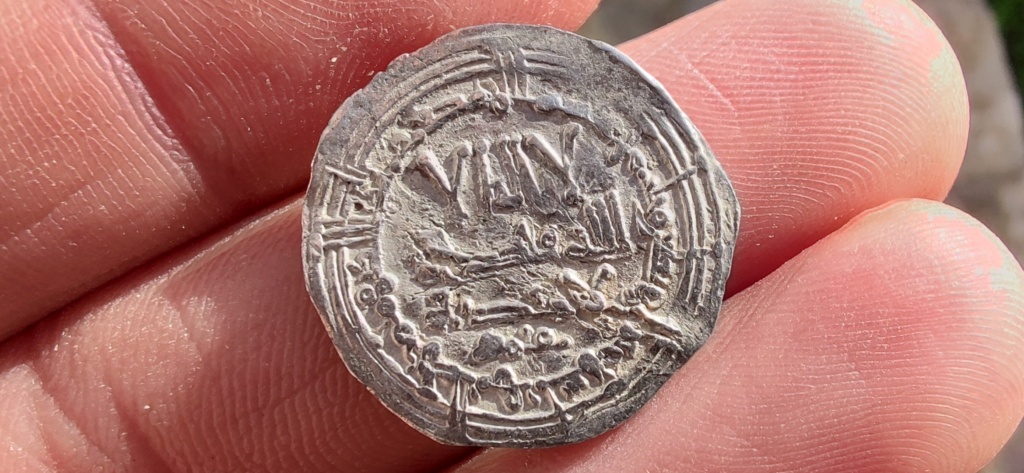 Dírham de Abderramán III, Medina Azahara, 340 H 216