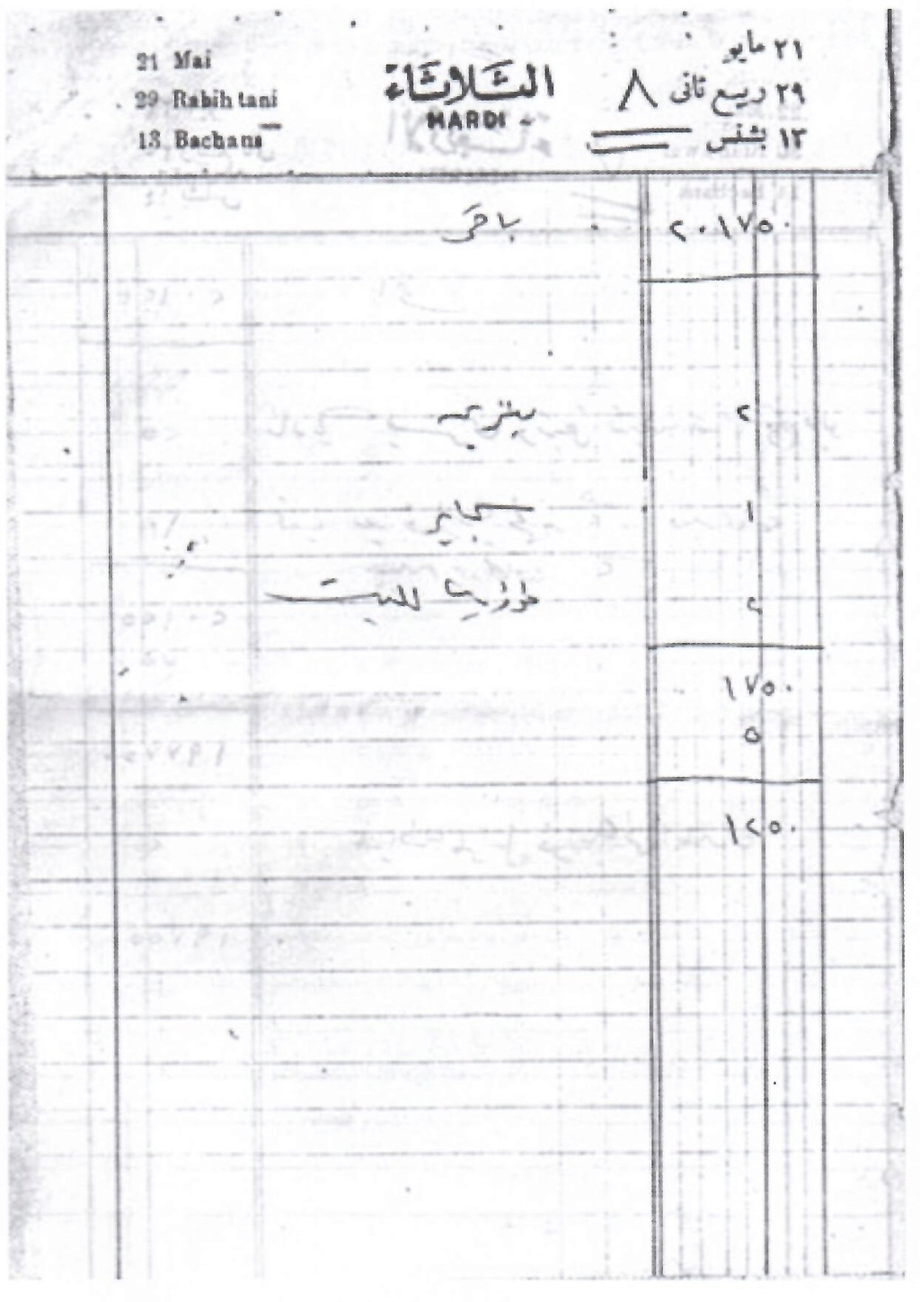 وثيقة مكتوبة : مجموعة أوراق بخط يد سعاد حسني بتواريخ مختلفة 11310