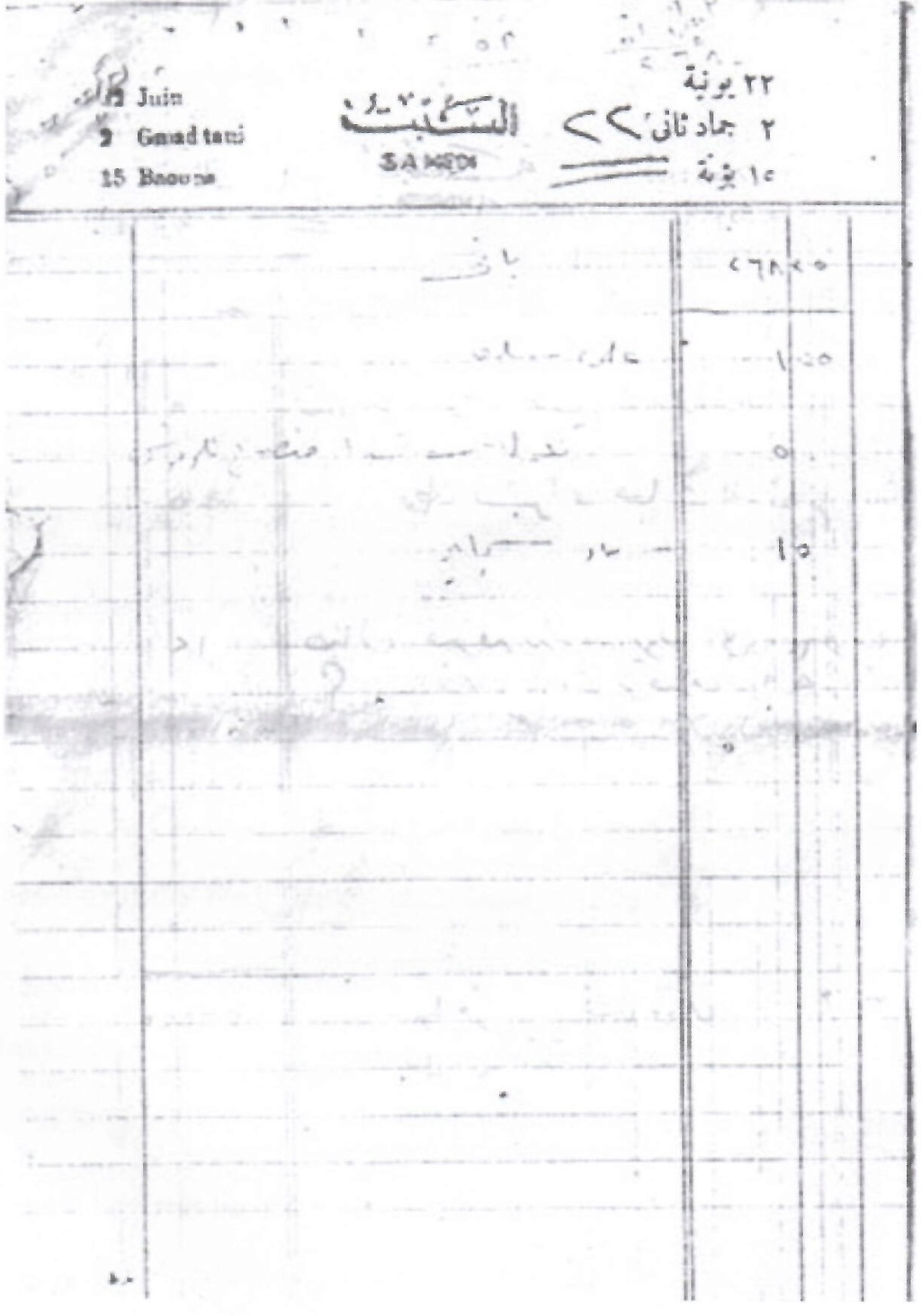 وثيقة مكتوبة : مجموعة أوراق بخط يد سعاد حسني بتواريخ مختلفة 11910