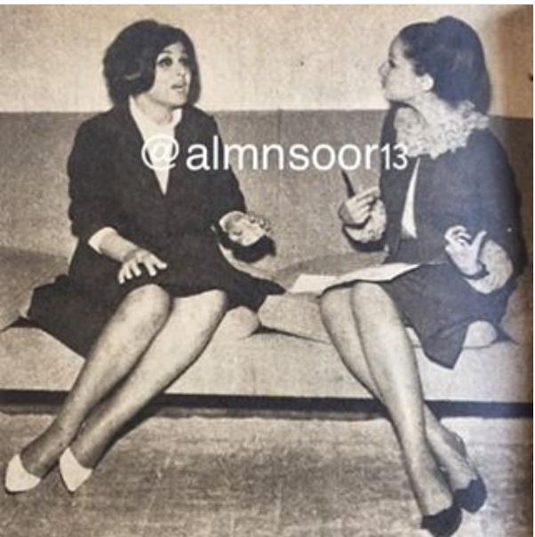 حوار صحفي : طريف بين سعاد حسني ومديحة سالم 1967 م 3218