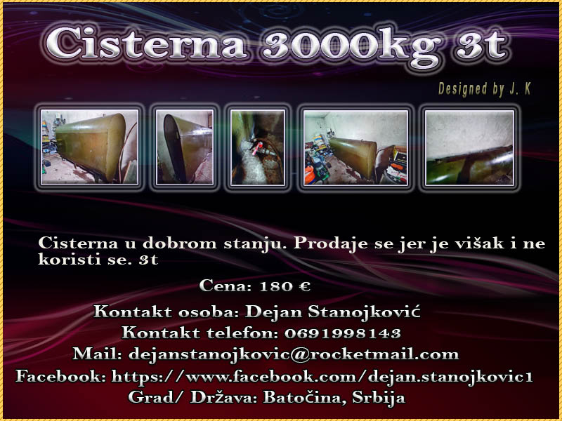 Cisterna 3000kg 3t Cister10