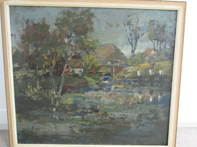 Dutch Oil Painting Country Scene Please help ID Signature Surname H Img_8812