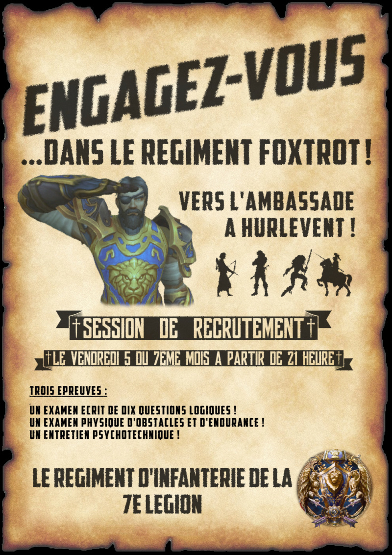 Régiment Foxtrot - Annonces Recrut10