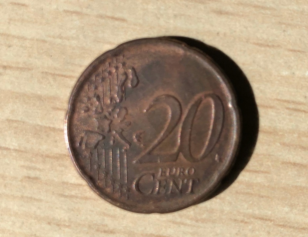 20 céntimos en cospel de 5 centimos 5ebcf010
