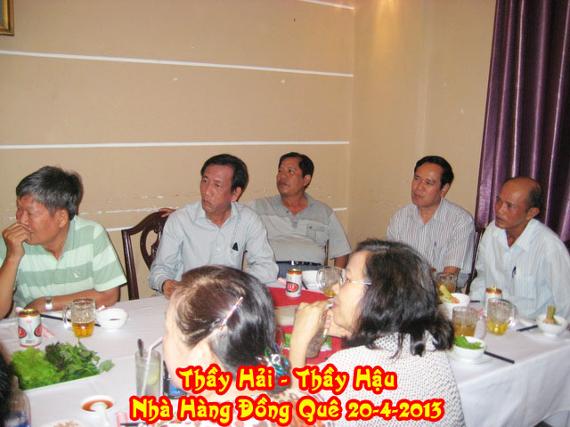 Thầy Nguyễn Vũ Hải-Thầy Nguyễn Phước Hậu-Nhà Hàng Đồng Quê-Q6-Saigon Ngày 20-4-2013-P1 Nhung-12