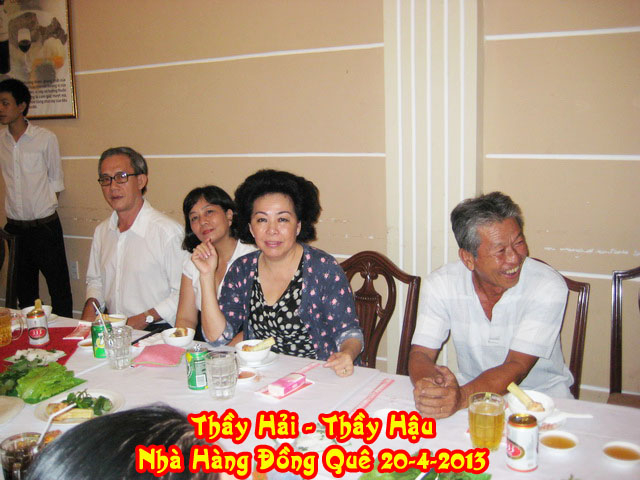 Thầy Nguyễn Vũ Hải-Thầy Nguyễn Phước Hậu-Nhà Hàng Đồng Quê-Q6-Saigon Ngày 20-4-2013-P1 Thayha10