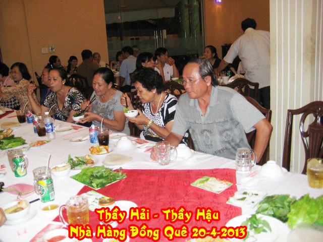 Thầy Nguyễn Vũ Hải-Thầy Nguyễn Phước Hậu-Nhà Hàng Đồng Quê-Q6-Saigon Ngày 20-4-2013-P1 Thayha12
