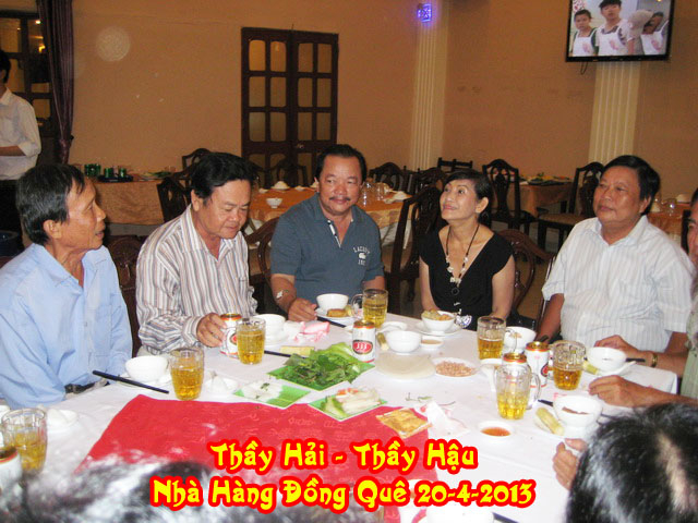 Thầy Nguyễn Vũ Hải-Thầy Nguyễn Phước Hậu-Nhà Hàng Đồng Quê-Q6-Saigon Ngày 20-4-2013-P1 Thayha17