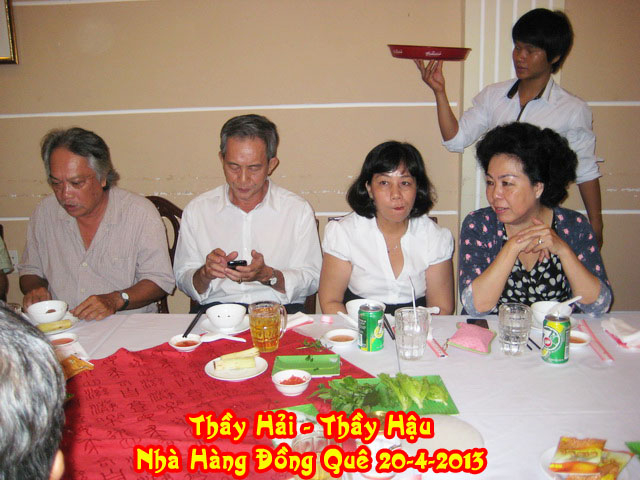 Thầy Nguyễn Vũ Hải-Thầy Nguyễn Phước Hậu-Nhà Hàng Đồng Quê-Q6-Saigon Ngày 20-4-2013-P1 Thayha19