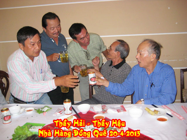 Thầy Nguyễn Vũ Hải-Thầy Nguyễn Phước Hậu-Nhà Hàng Đồng Quê-Q6-Saigon Ngày 20-4-2013-P1 Thayha20