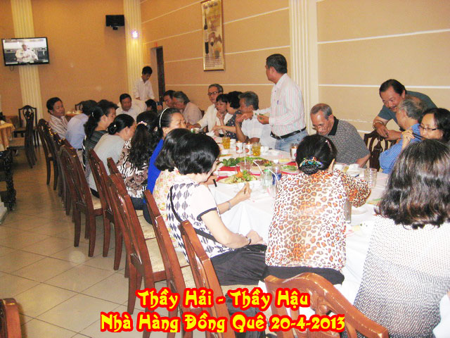 Thầy Nguyễn Vũ Hải-Thầy Nguyễn Phước Hậu-Nhà Hàng Đồng Quê-Q6-Saigon Ngày 20-4-2013-P1 Thayha21