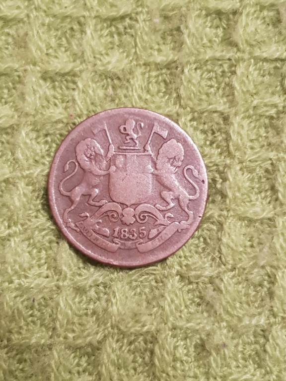 One Quarter Anna 1835. Compañía de las Indias Británicas. 20191169