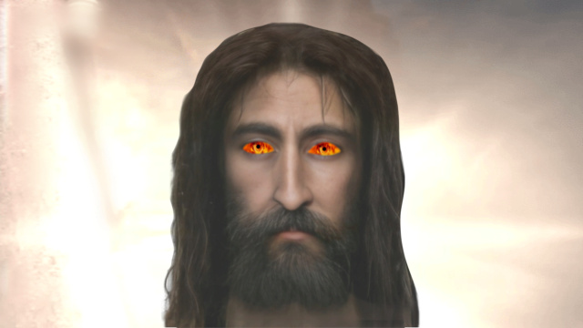 Jesus with fire eyes 11710