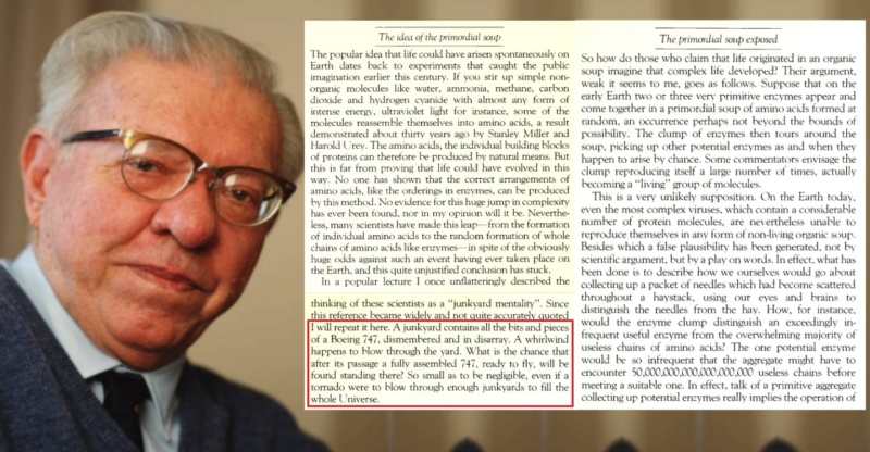 Fred Hoyle on the origin of life Hoyle_10