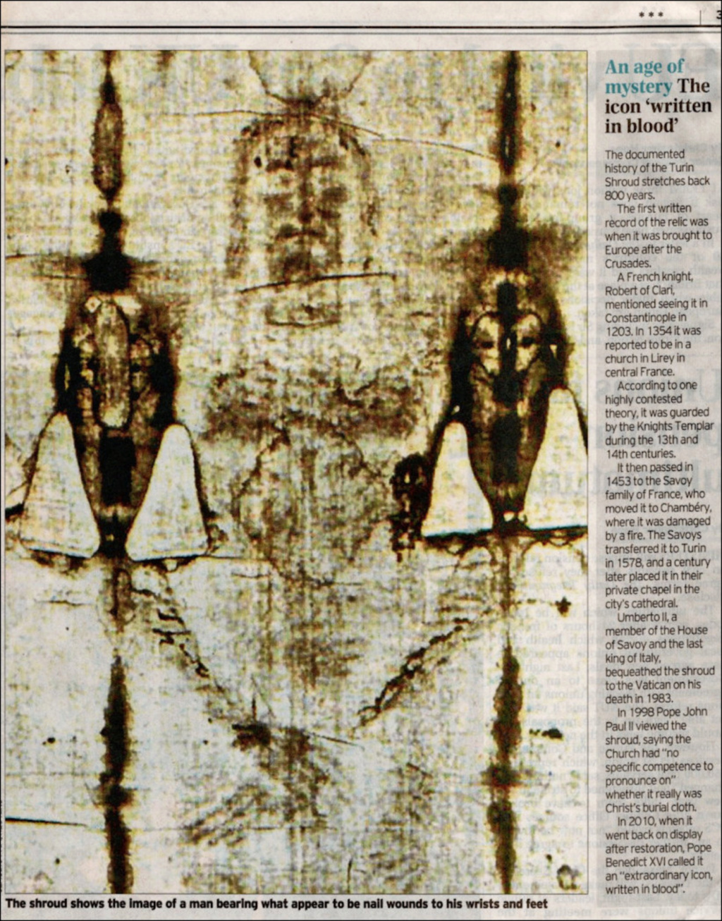 From Forensics to Faith: The Shroud of Turin's History and Authenticity Under Scrutiny Image215