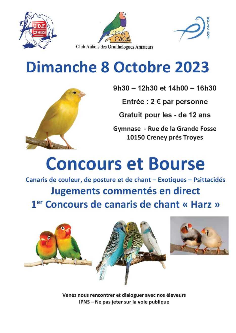 Creney-près-Troyes (10) - (Concours et bourse d'oiseaux) 16935510