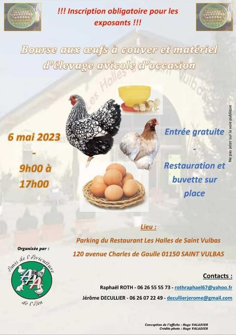 Saint-Vulbas (01) - (Bourse aux oeufs et au matériel avicole) 20230317