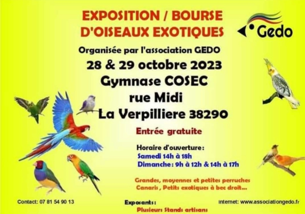 La Verpillière (38) - (Exposition et bourse d'oiseaux) 20231019