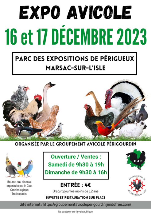 Marsac-sur-l'Isle (24) - (Exposition avicole et bourse aux oiseaux) Affich12