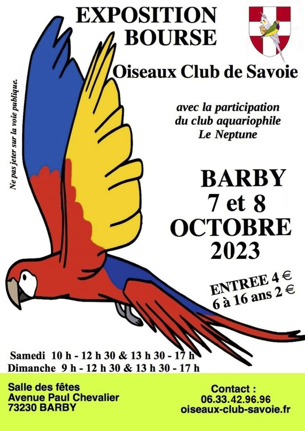 Barby (73) - (Bourse aux oiseaux) Affich34