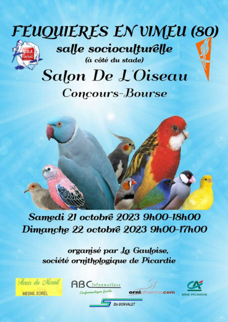 Feuquières-en-Vimeu (80) - (Salon de l'Oiseau: concours et bourse) Affich39