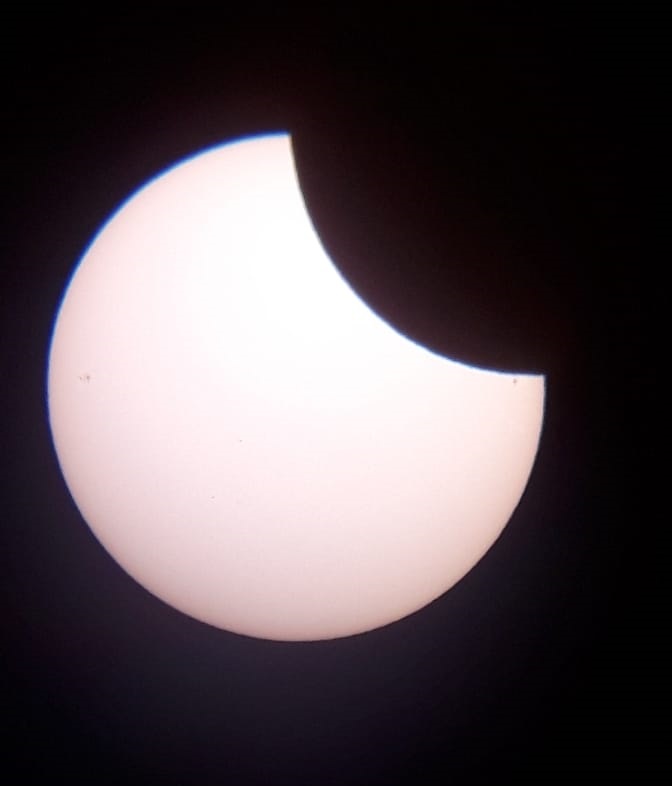 Saint-Dié-des-Vosges : l'éclipse 2022 avec DENEB 1410