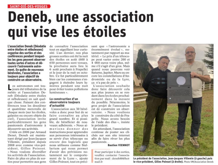 Le journal Vosges  Matin du 2 mars 2022 Vosges11