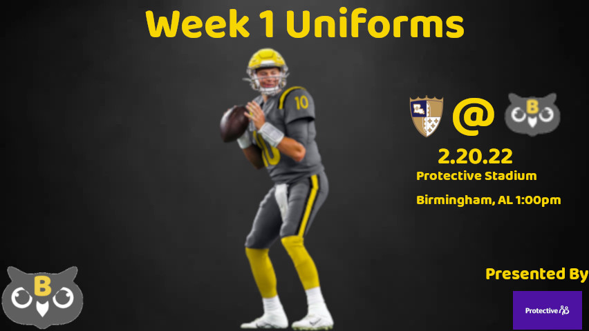 Uniform and Field Combinations for Week 1 - 2022 Birmin11