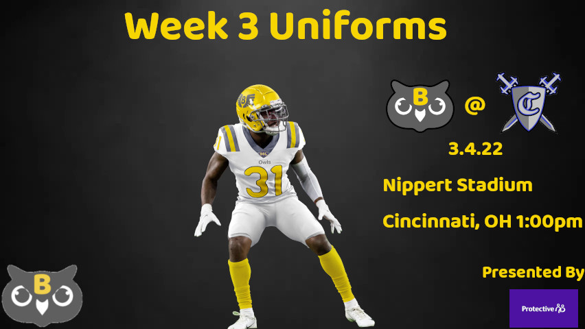 Uniform and Field Combinations for Week 3 - 2022 Week_311