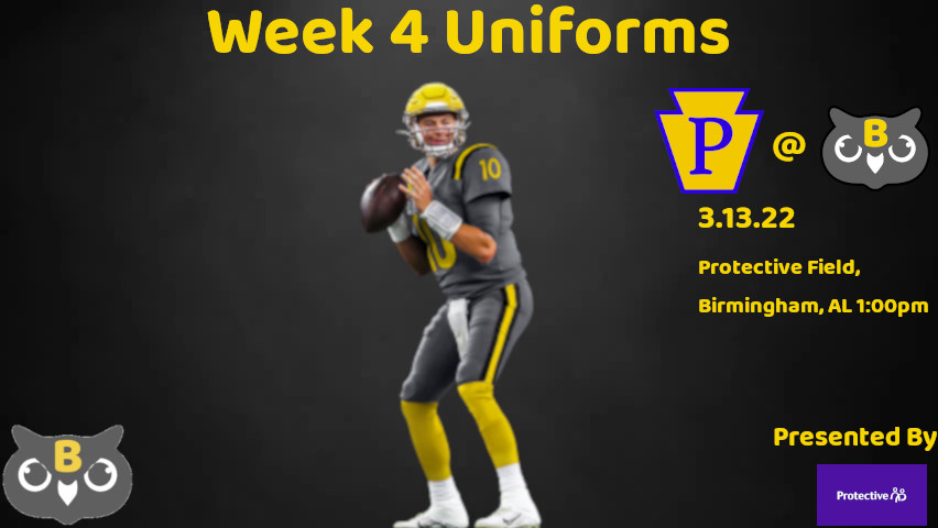 Uniform and Field Combinations for Week 4 - 2022 Week_411
