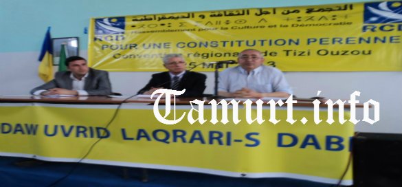 « Constitution pérenne » du RCD : La convention régionale s’est tenue aujourd’hui 1199