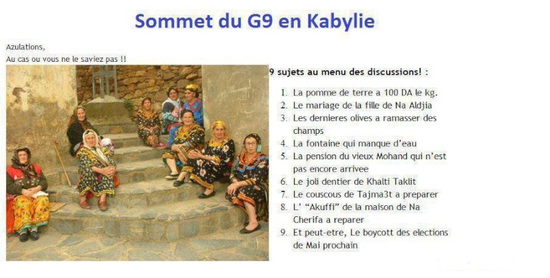 Sommet du G 9 en Kabylie  53290562