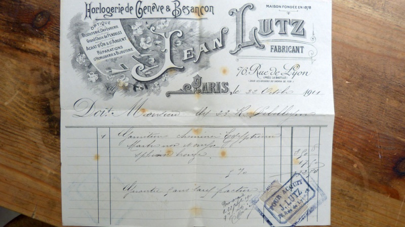 Pendule garniture de cheminée Egyptienne jean Lutz , AD Mougin 1911 P1070918