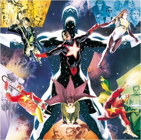 JLA : splash de Dan Jurgens(dessin) et Dick Giordano (encre): Darkseid vs JLA, jeunes titans... - Page 2 Starme10