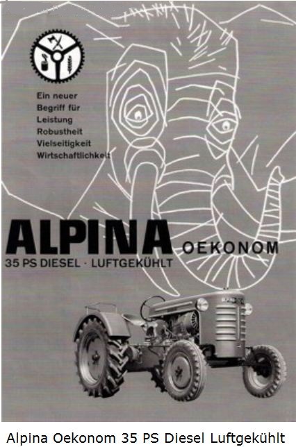 ALPINA OEKONOM  tracteur suisse Alpina10