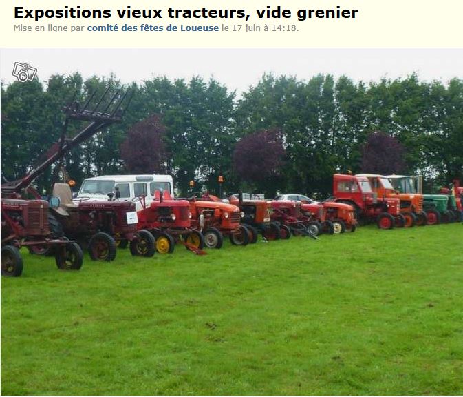 LOUEUSE (Somme) expo tracteurs ce Dimanche Captu671