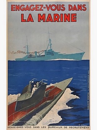 Insignes, Médailles, Attributs Affiches de Marine - Page 5 Flat7510