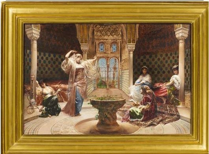 Peintures Artistiques Orientalistes    2 Harem_10