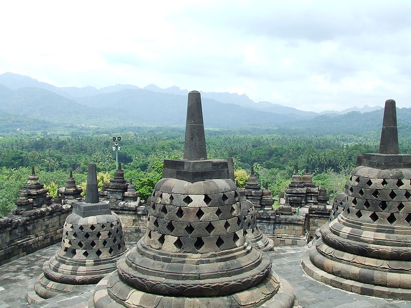 Le Temple de Borobudur, Balaboedoer, Indonésie Borobu15